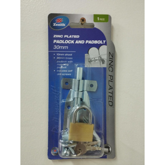 PADBOLT & Padlock 30mm ITW