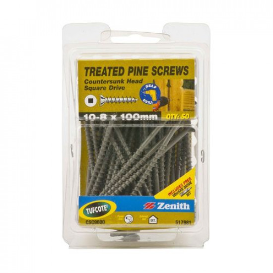 SCREW Treated Pine TC PHL 10-8X100 PBX50 ITW 